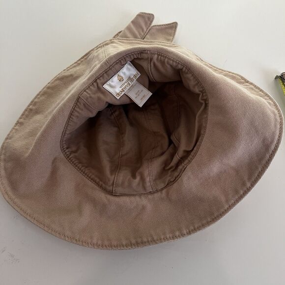 Helen Kaminski Bucket Women\'s Hat Tan Cotton Made in Australia One Size Rare main image 3